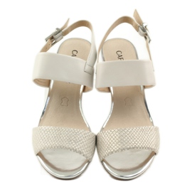 Caprice sandalias zapatos de mujer 28302 marrón amarillo 4