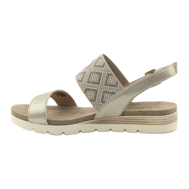 Sandalias caprice zapatos de mujer 28604 beige 2