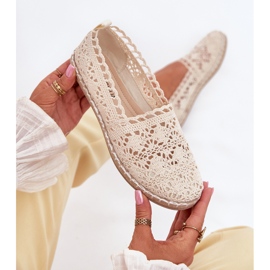 De encaje beige alpargatas 7