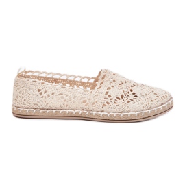 De encaje beige alpargatas 8