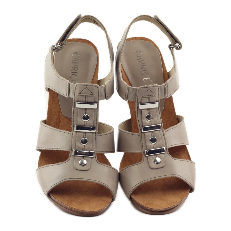 Caprice sandalias zapatos de mujer con velcro 28309 marrón multicolor 4