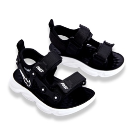 Tobias Niño Sandalias Velcro Blanco Y Negro 1 Tobias Niño Sandalias Velcro Blanco Y Negro 1