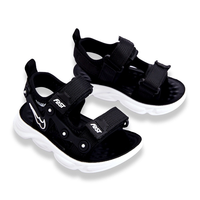 Tobias Niño Sandalias Velcro Blanco Y Negro 1 Tobias Niño Sandalias Velcro Blanco Y Negro 1