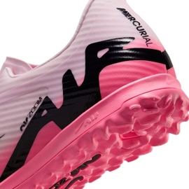 Nike Zoom Mercurial Vapor 15 Academy TF DJ5635-601 Zapatos de fútbol rosado 5