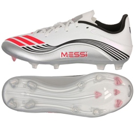 Adidas F50 Messi League FG/MG JP7446 Zapatos de fútbol blanco 1
