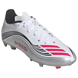 Adidas F50 Messi League FG/MG JP7454 Zapatos de fútbol blanco 2