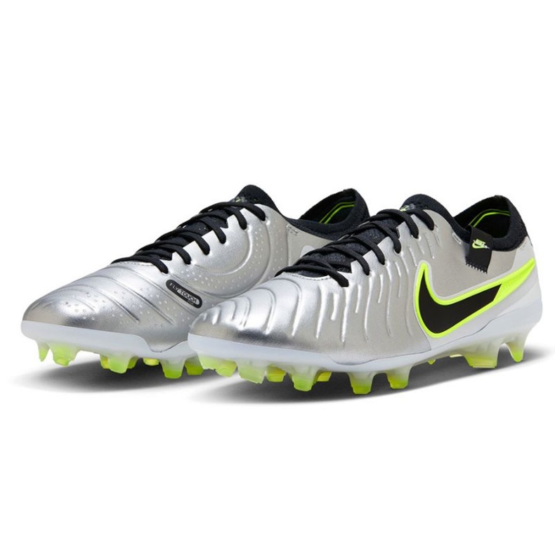 Puma Nike TIempo Legend 10 Elite FG DV4328-001 Zapatos de fútbol plata 2