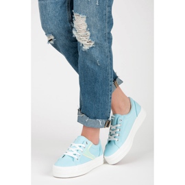 Kylie Zapatillas en la plataforma azul 4