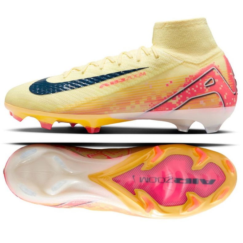 Nike Zoom Mercurial Superfly 10 Elite KM FG FQ8692-800 Zapatos de fútbol naranja 1