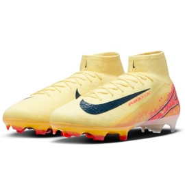 Nike Zoom Mercurial Superfly 10 Elite KM FG FQ8692-800 Zapatos de fútbol naranja 2