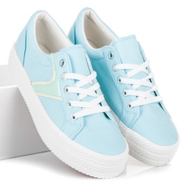 Kylie Zapatillas en la plataforma azul 3