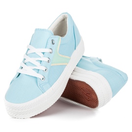 Kylie Zapatillas en la plataforma azul 2