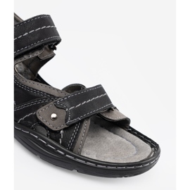 Sandalias de cierre adhesivo negro 5