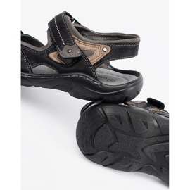Sandalias de cierre adhesivo negro 1