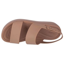 Sandalias Crocs Brooklyn con cuña baja 206453-2EL beige 3