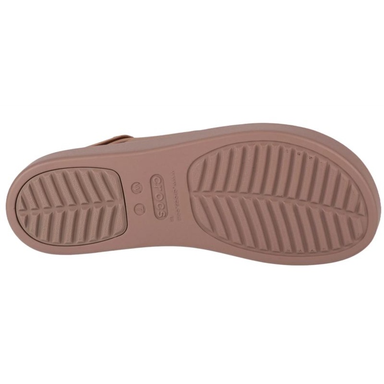 Sandalias Crocs Brooklyn con cuña baja 206453-2EL beige 4