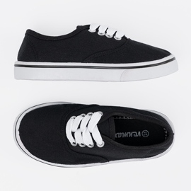 Zapatillas clásicas para niños negros 4