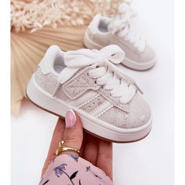 Zapatillas deportivas de zapatillas para los corazones de los niños blanco 3