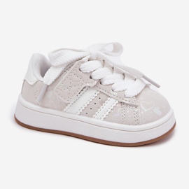 Zapatillas deportivas de zapatillas para los corazones de los niños blanco 4