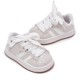 Zapatillas deportivas de zapatillas para los corazones de los niños blanco 6