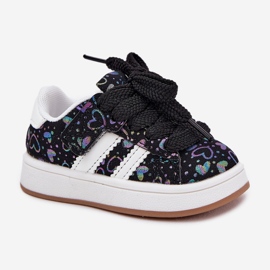 Zapatillas de deporte zapatos deportivos con corazones negros 5