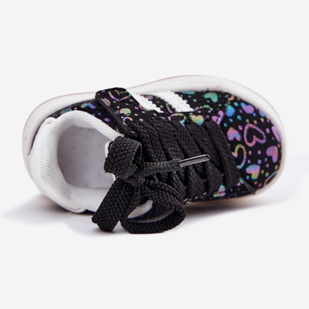 Zapatillas de deporte zapatos deportivos con corazones negros 2