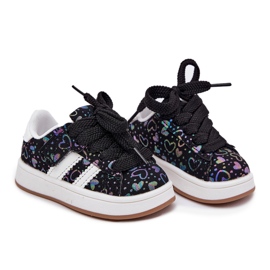 Zapatillas de deporte zapatos deportivos con corazones negros 7