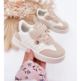 Zapatillas de deporte zapatillas de zapatillas en velcro beige 5