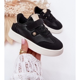Zapatillas de deporte zapatillas de zapatillas negras velcro negro 3