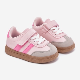 Zapatillas de zapatillas zapatos deportivos velcro rosa 1