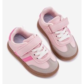 Zapatillas de zapatillas zapatos deportivos velcro rosa rosado 4
