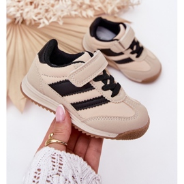 Zapatillas deportivas de zapatillas para niños con beige 5