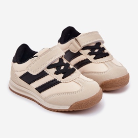 Zapatillas deportivas de zapatillas para niños con beige 1