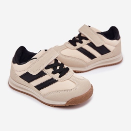 Zapatillas deportivas de zapatillas para niños con beige 3