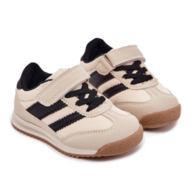 Zapatillas deportivas de zapatillas para niños con beige 9