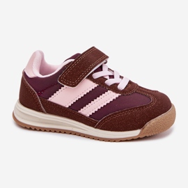 Zapatillas deportivas de zapatillas para velcro para velcro marrón 6