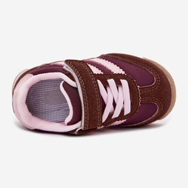 Zapatillas deportivas de zapatillas para velcro para velcro marrón 2