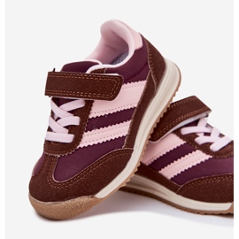 Zapatillas deportivas de zapatillas para velcro para velcro marrón 4