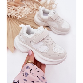 Zapatillas de deporte zapatos deportivos con velcro blanco 4