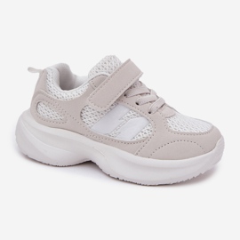 Zapatillas de deporte zapatos deportivos con velcro blanco 5