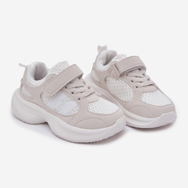 Zapatillas de deporte zapatos deportivos con velcro blanco 1