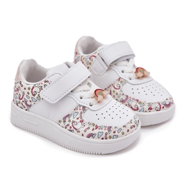 Zapatillas para niños zapatos deportivos unicornio blanco 8