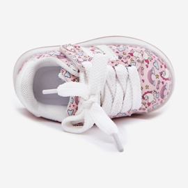 Zapatos deportivos para niñas con un motivo de unicornio rosa 2
