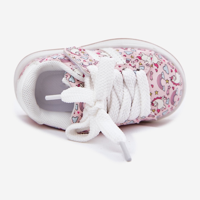 Zapatos deportivos para niñas con un motivo de unicornio rosa 2