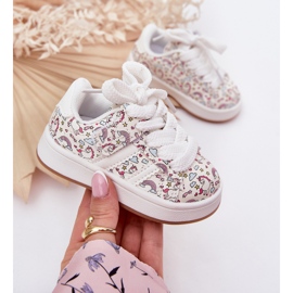 Zapatos deportivos para niñas con un motivo de unicornio blanco 4