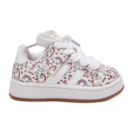 Zapatos deportivos para niñas con un motivo de unicornio blanco 6