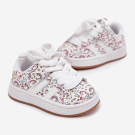 Zapatos deportivos para niñas con un motivo de unicornio blanco 2