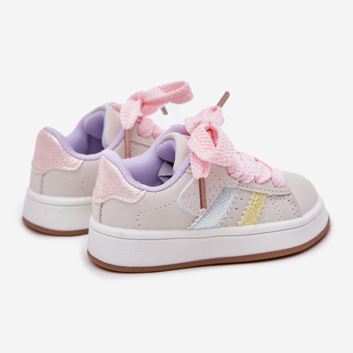 Zapatillas de deporte deportes deportes múltiple velcro beige 2