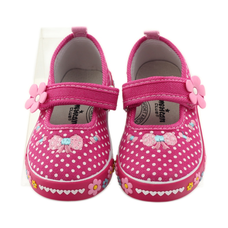American Club zapatillas americanas lunares rosado blanco 4