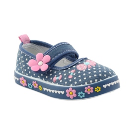 American Club Deportivas con plantilla de piel americana de lunares rosa azul blanco 1